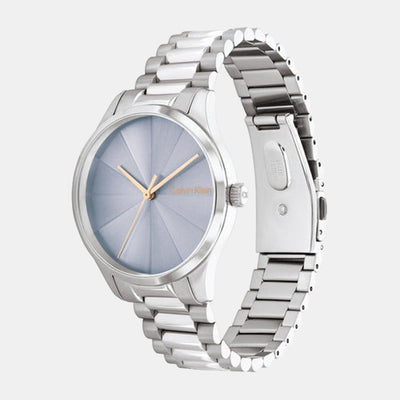 Ck Burst Unisex Quartz Blue Dial Analog Stainless Steel Watch 25200230