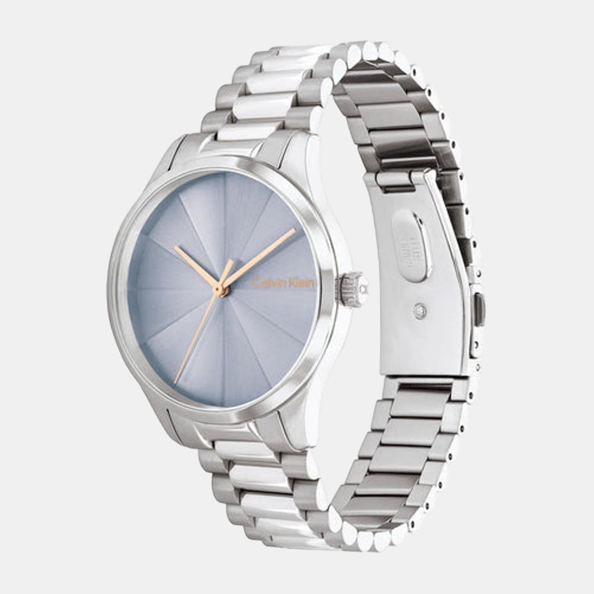 Ck Burst Unisex Quartz Blue Dial Analog Stainless Steel Watch 25200230