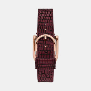 Harwell Women Quartz Rose Gold Dial Analog Leather Watch ES5301