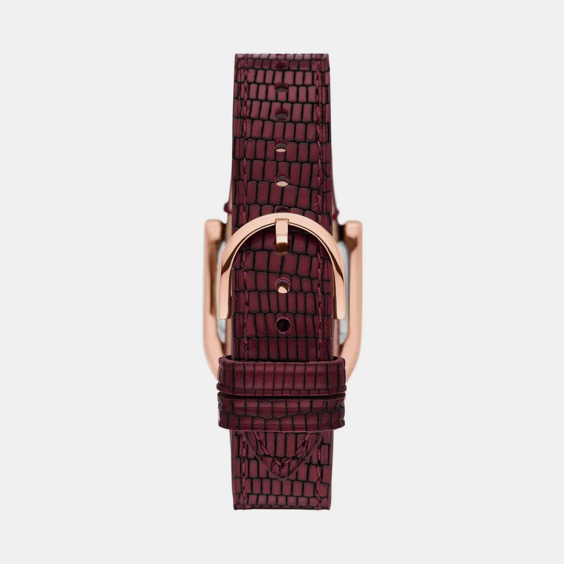 Harwell Women Quartz Rose Gold Dial Analog Leather Watch ES5301