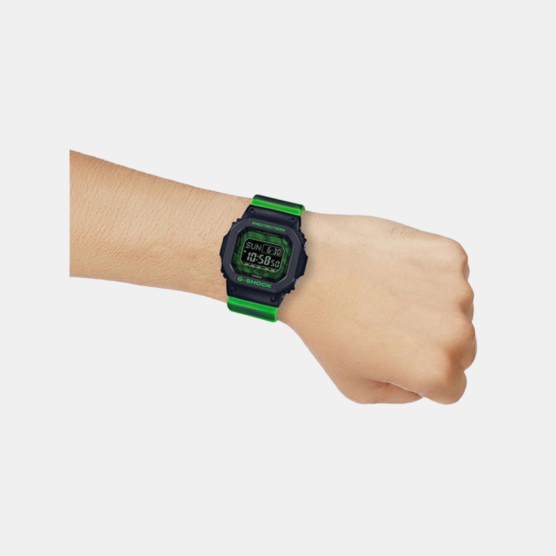 G-Shock Men Quartz Two Tone Dial Digital Resin Watch G1325