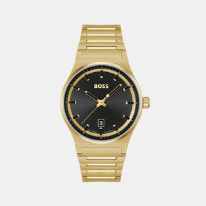 Candor Men Quartz Black Dial Analog Stainless Steel Watch 1514077
