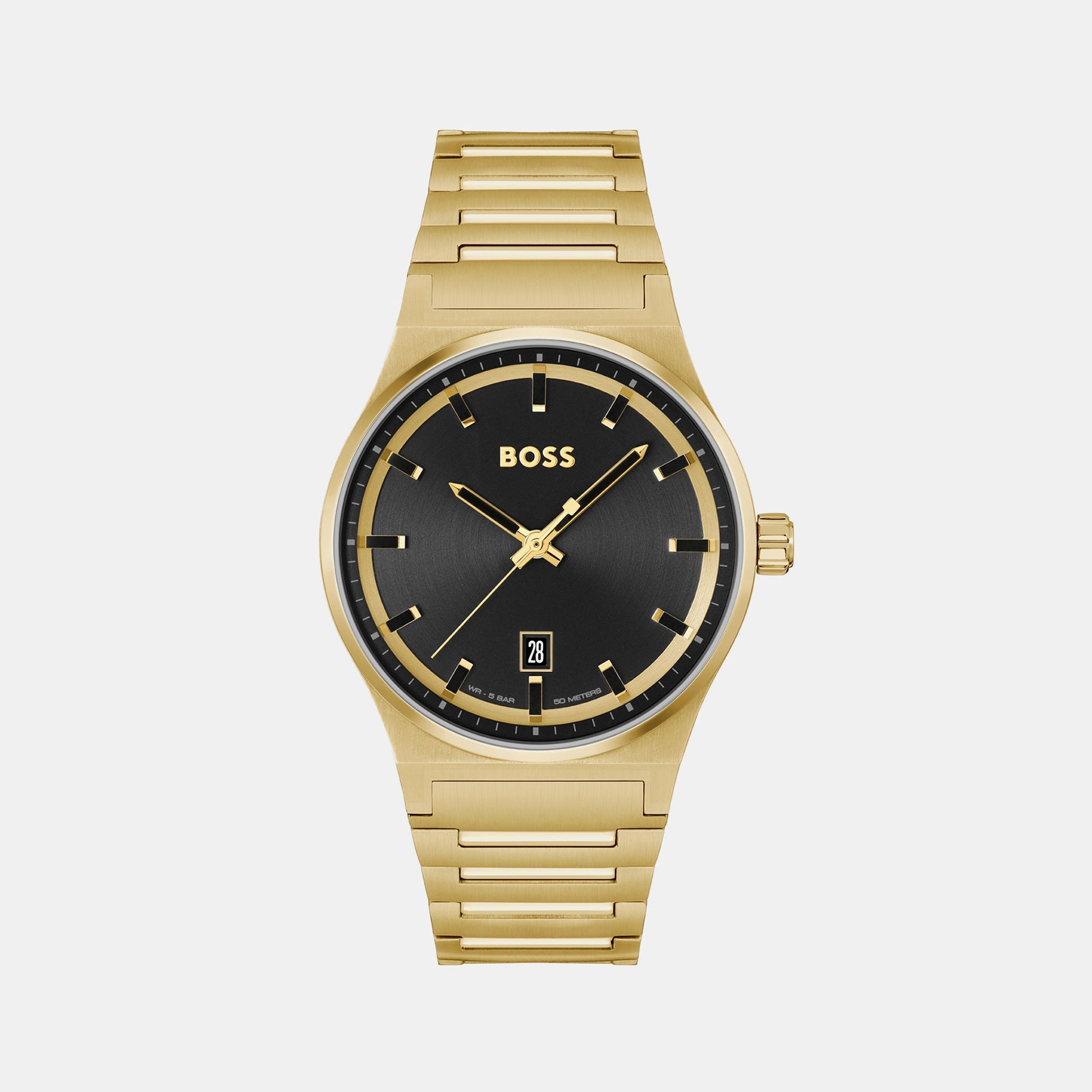 Candor Men Quartz Black Dial Analog Stainless Steel Watch 1514077