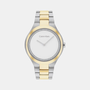 Admire Women Quartz Gold Dial Analog Stainless Steel Watch 25200366