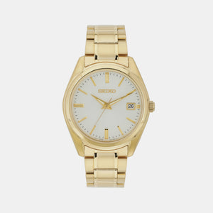 Dress Men Quartz White Dial Analog Stainless Steel Watch SUR314P1