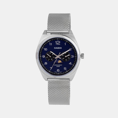 Enticer Men Quartz Blue Dial Chronograph Stainless Steel Watch A2179