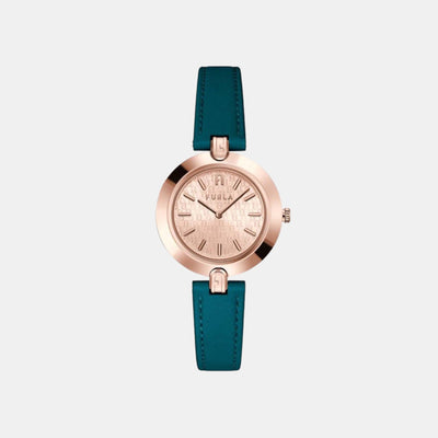 Furla Heritage Women Quartz Rose Gold Dial Analog Leather Watch WW00002008L3
