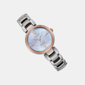 Citizen L Women Eco-Drive Pink Dial Analog Stainless Steel Watch EM0536-84Y