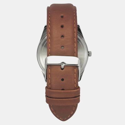 E Class Men Quartz Blue Dial Analog Leather Watch TWTG10408