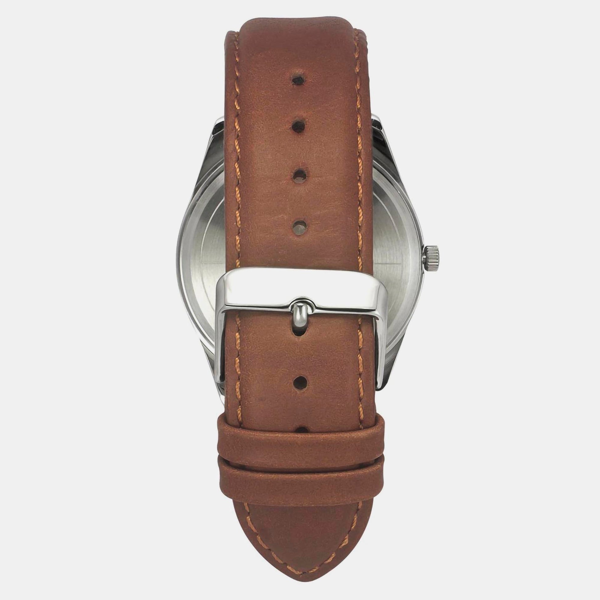 E Class Men Quartz Blue Dial Analog Leather Watch TWTG10408