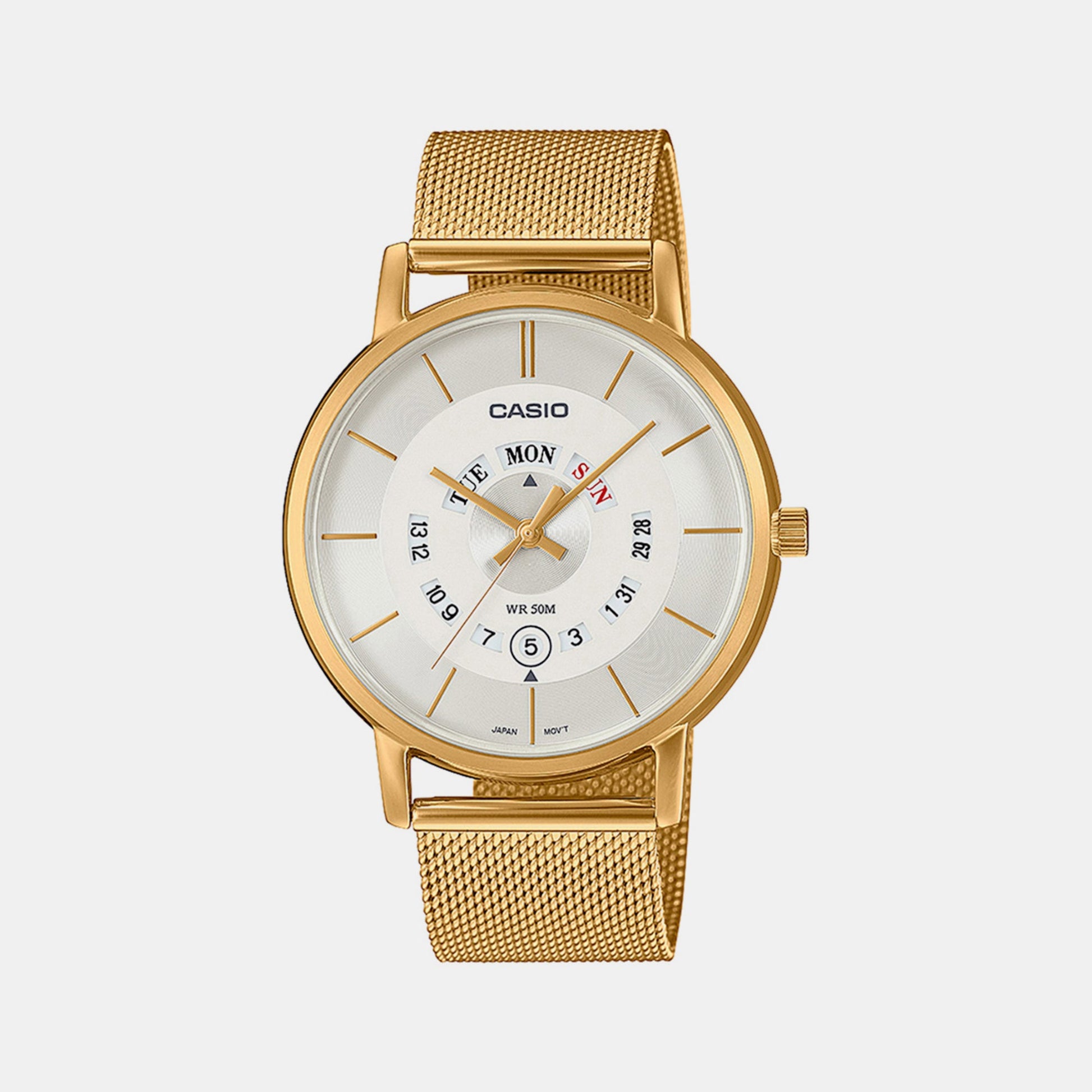 Enticer Men Quartz White Dial Analog Stainless Steel Watch A2138