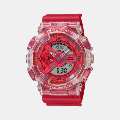 G-Shock Men Quartz Red Dial Analog-Digital Resin Watch G1366