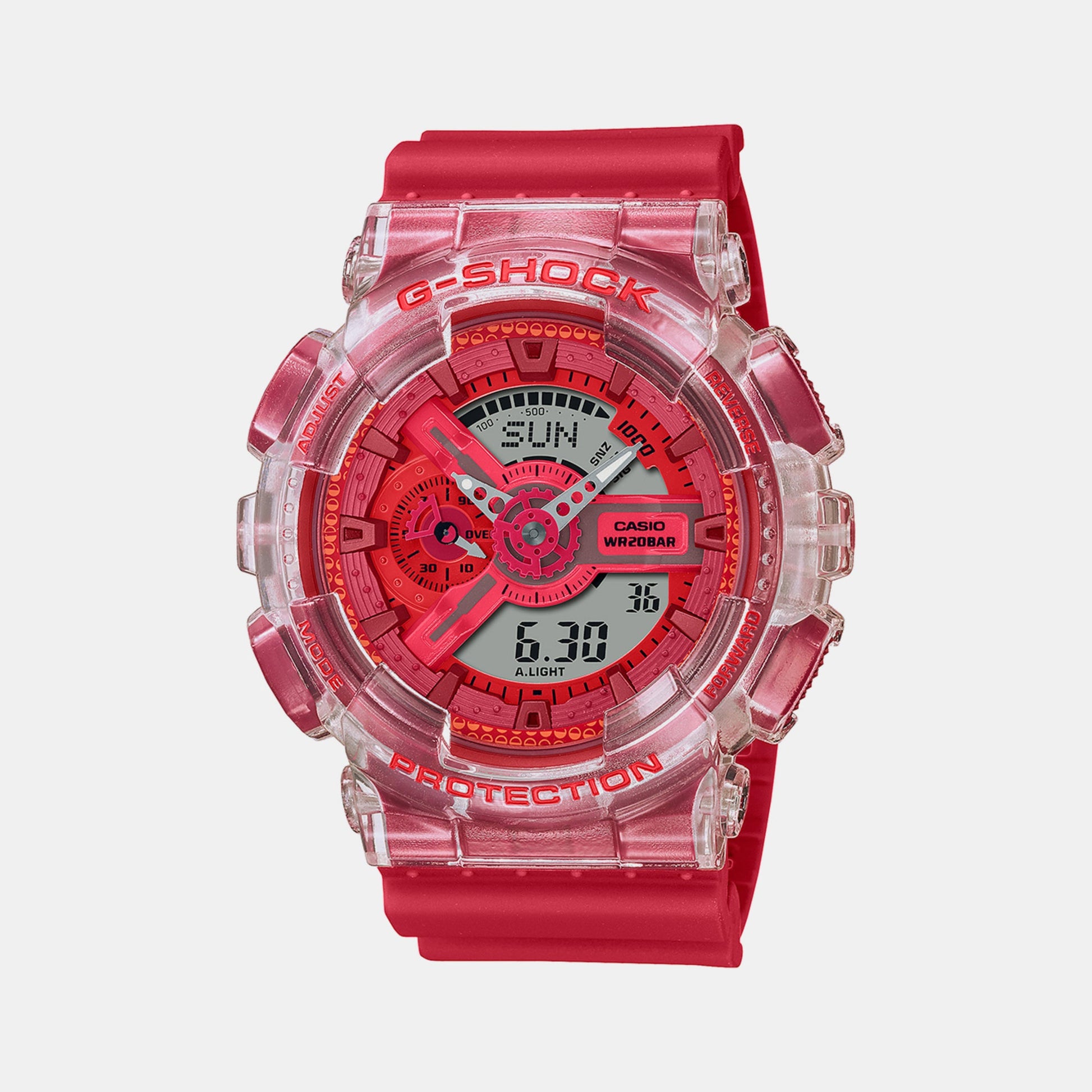 G-Shock Men Quartz Red Dial Analog-Digital Resin Watch G1366