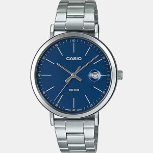 Enticer Men Quartz Blue Dial Analog Stainless Steel Watch A1832
