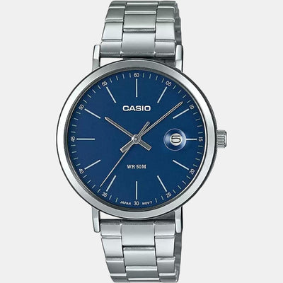 Enticer Men Quartz Blue Dial Analog Stainless Steel Watch A1832