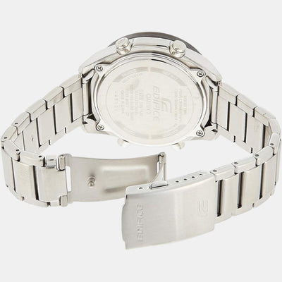 Edifice Men Quartz Black Dial Analog Stainless Steel Watch EX501