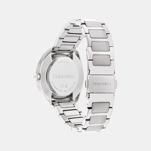 Ck Adorn Women Quartz White Dial Analog Stainless Steel Watch 25200275
