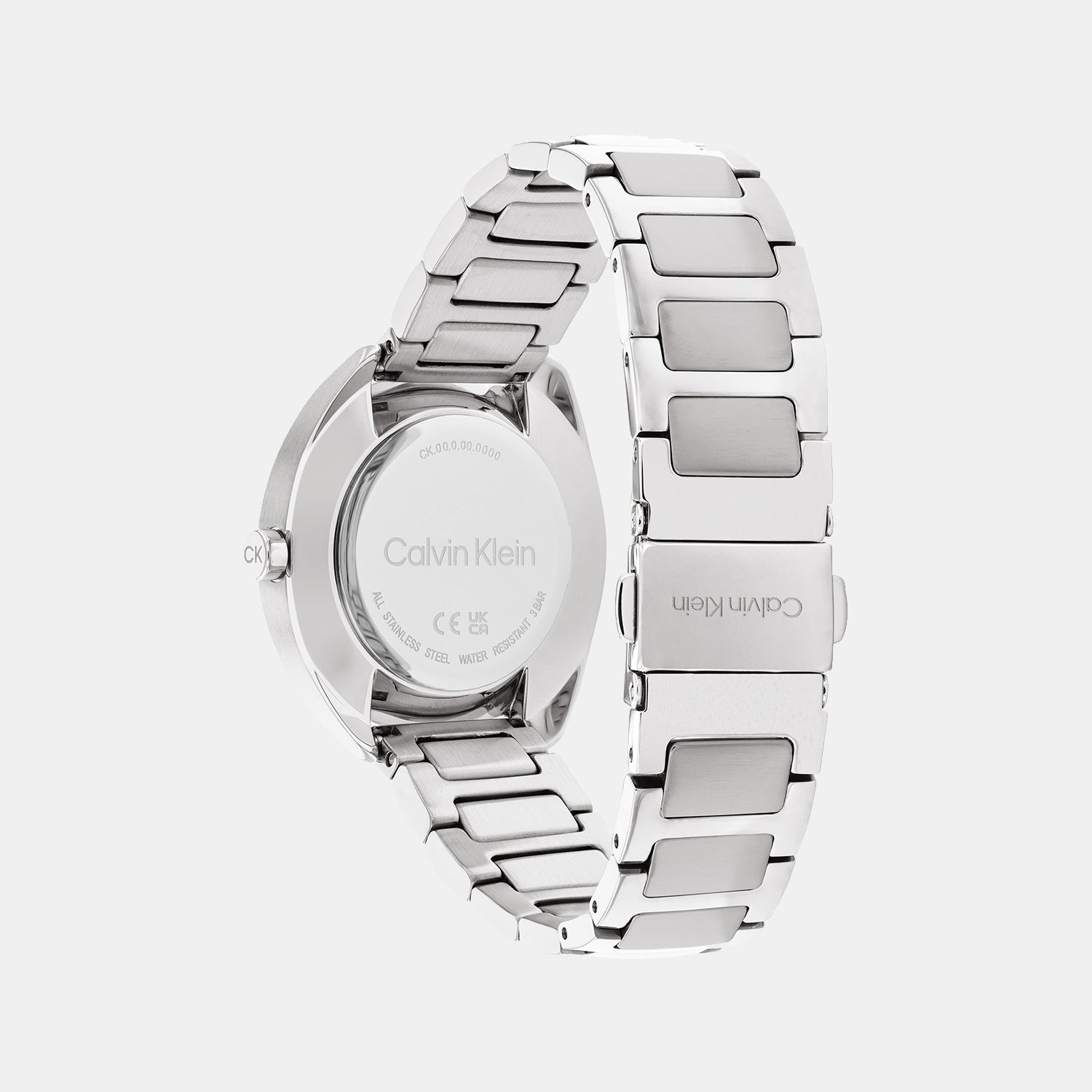 Ck Adorn Women Quartz White Dial Analog Stainless Steel Watch 25200275