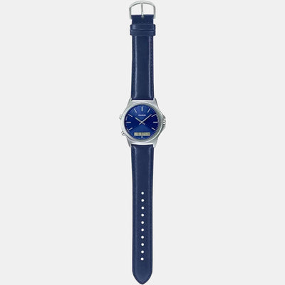 Enticer Men Quartz Blue Dial Analog Leather Watch A1928