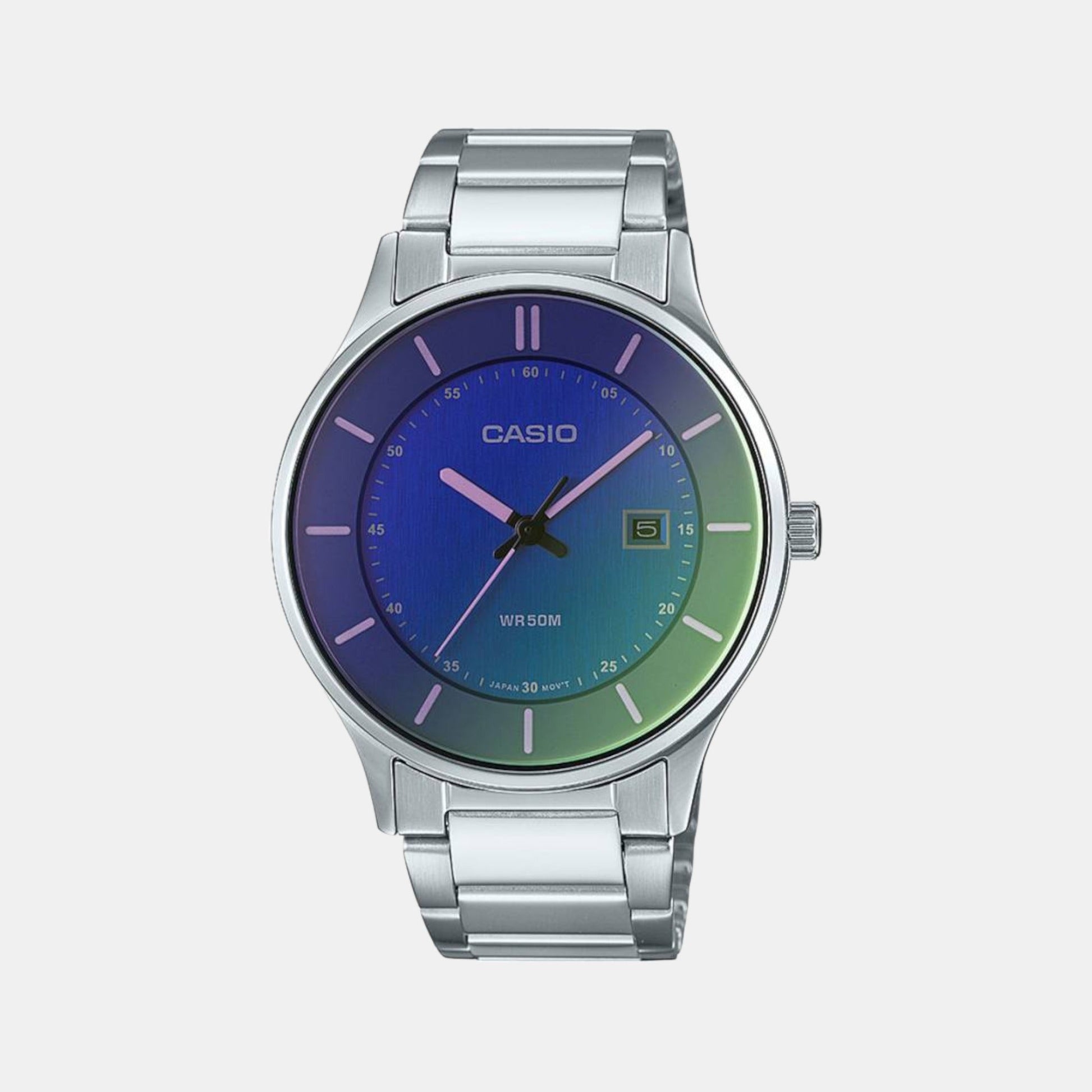 Enticer Men Quartz Blue Dial Analog Stainless Steel Watch A2110