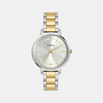 Classics Women Quartz Silver Dial Analog Stainless Steel Watch TWEL15805
