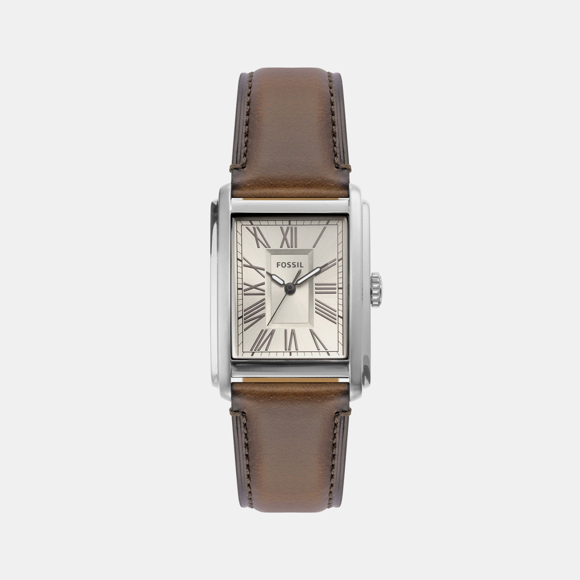 Carraway Men Quartz Cream Dial Analog Leather Watch FS6012