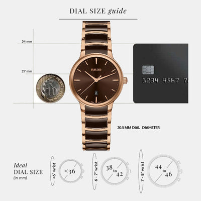 Centrix Women Quartz Brown Dial Analog Stainless Steel Watch R30024302