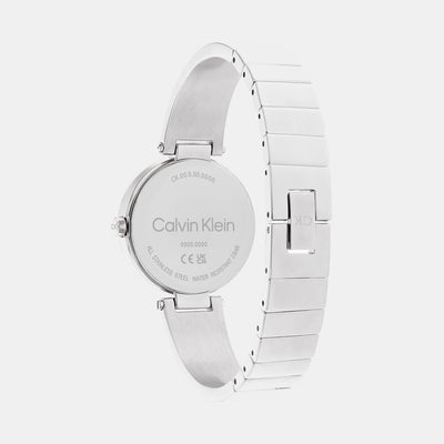 Ck Elevated Women Quartz Gold Dial Analog Stainless Steel Watch 25200311