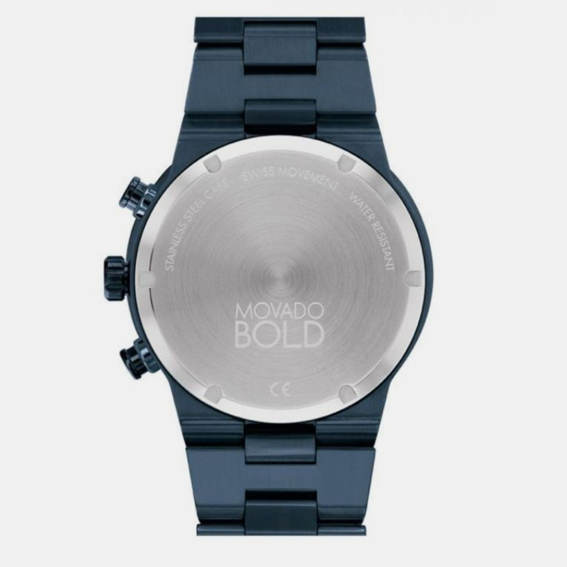 Bold Men Quartz Blue Dial Chronograph Stainless Steel Watch 3600729