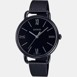 Enticer Women Quartz Black Dial Analog Stainless Steel Watch A1804