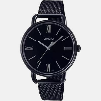 Enticer Women Quartz Black Dial Analog Stainless Steel Watch A1804