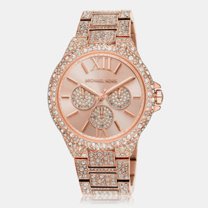 Camille Women Quartz Rose Gold Dial Chronograph Stainless Steel Watch MK6961