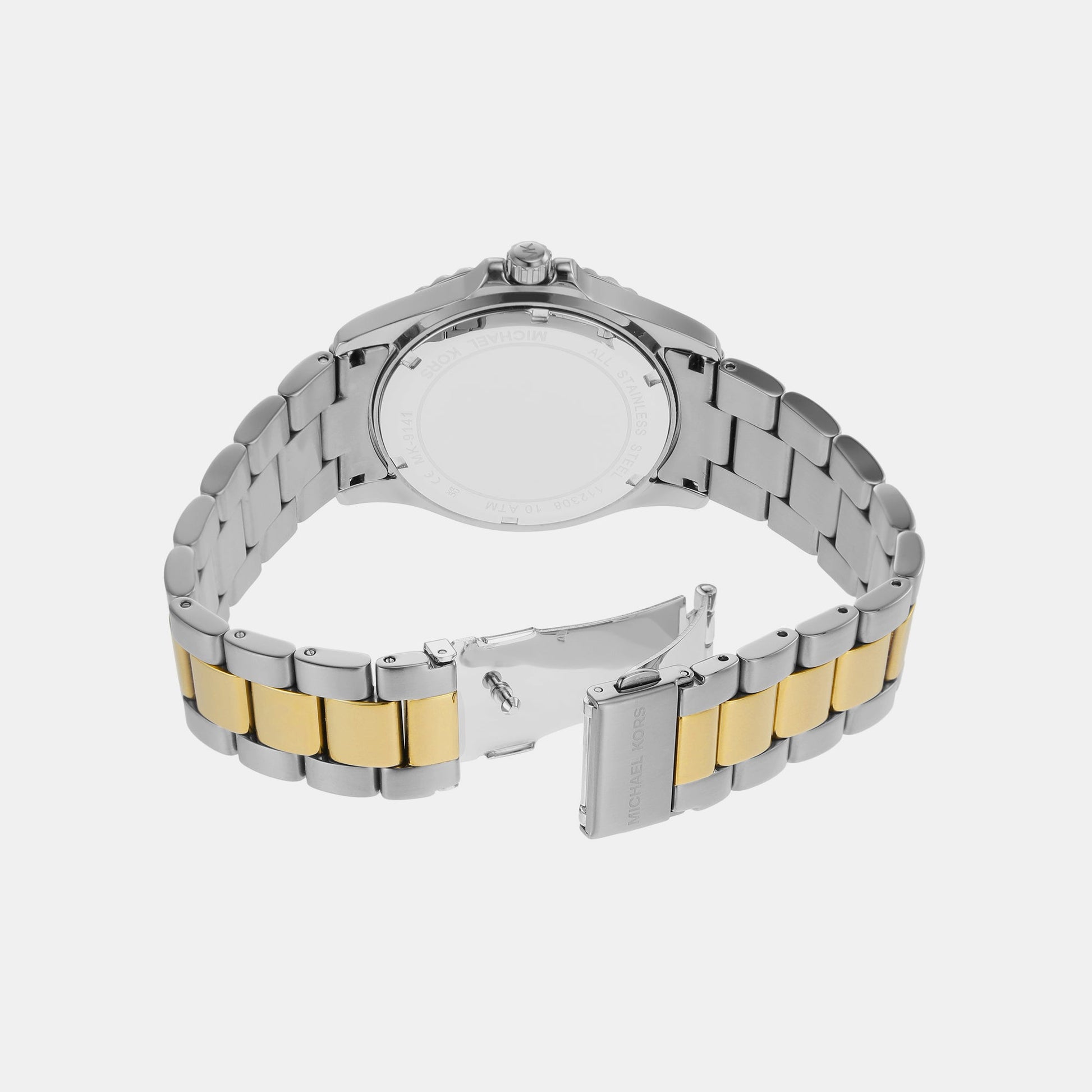 Everest Men Quartz Silver Dial Analog Stainless Steel Watch MK9141