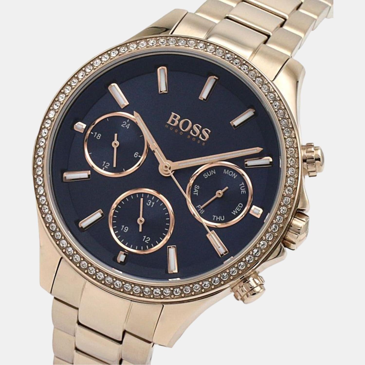 Hera Women Quartz Blue Dial Chronograph Stainless Steel Watch 1502566