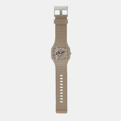 Cliffhanger 2.0 Men Quartz Beige Dial Analog Silicone Watch DZ2167