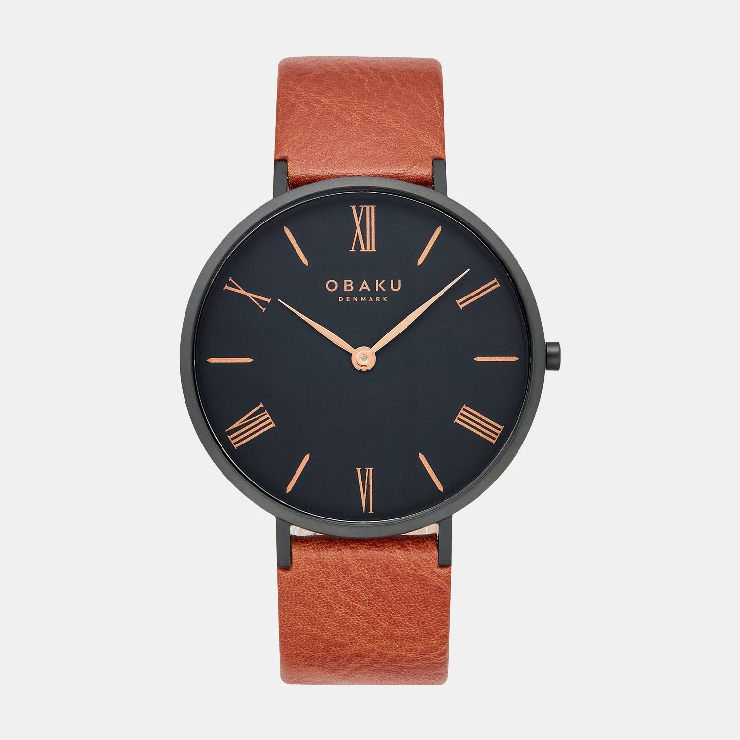 Folie Tan Men Quartz Black Dial Analog Leather Watch V283GXBBRZ