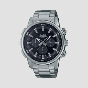 Enticer Men Quartz Black Dial Chronograph Stainless Steel Watch A1963