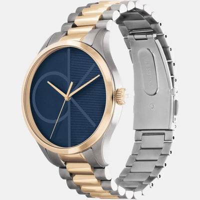 Ck Iconic Unisex Quartz Blue Dial Analog Stainless Steel Watch 25200165