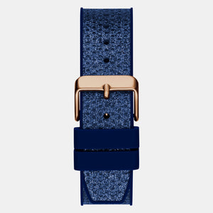 Asteria Women Quartz Blue Dial Analog Silicone Watch GW0620L3