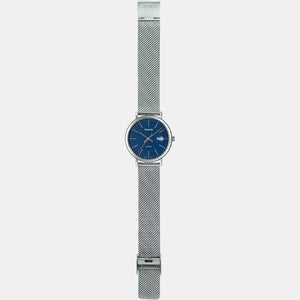 Enticer Men Quartz Blue Dial Analog Stainless Steel Watch A1828