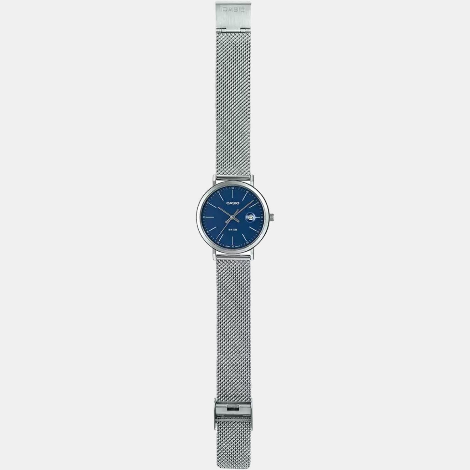 Enticer Men Quartz Blue Dial Analog Stainless Steel Watch A1828