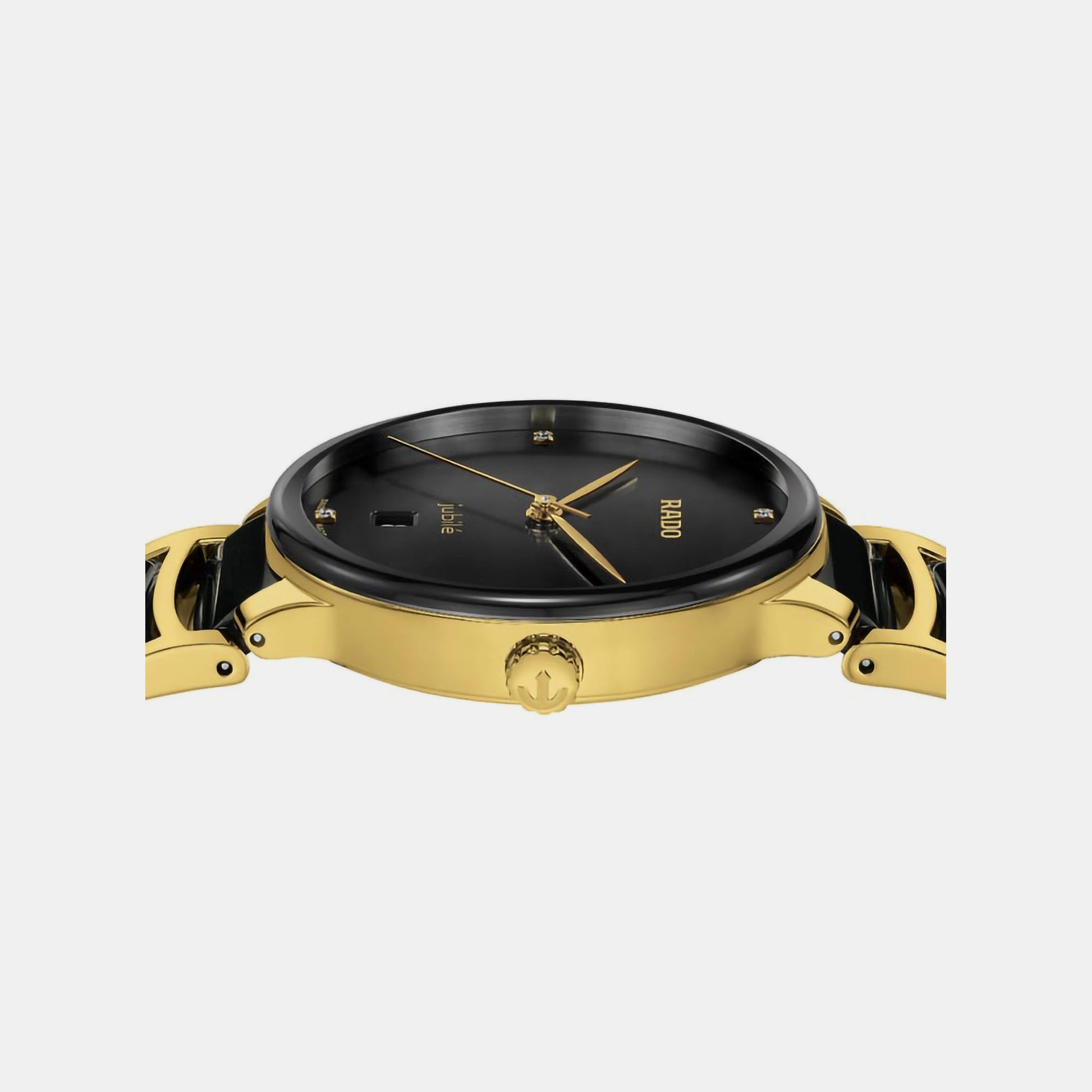 Centrix Unisex Quartz Black Dial Analog Ceramic Watch R30022712