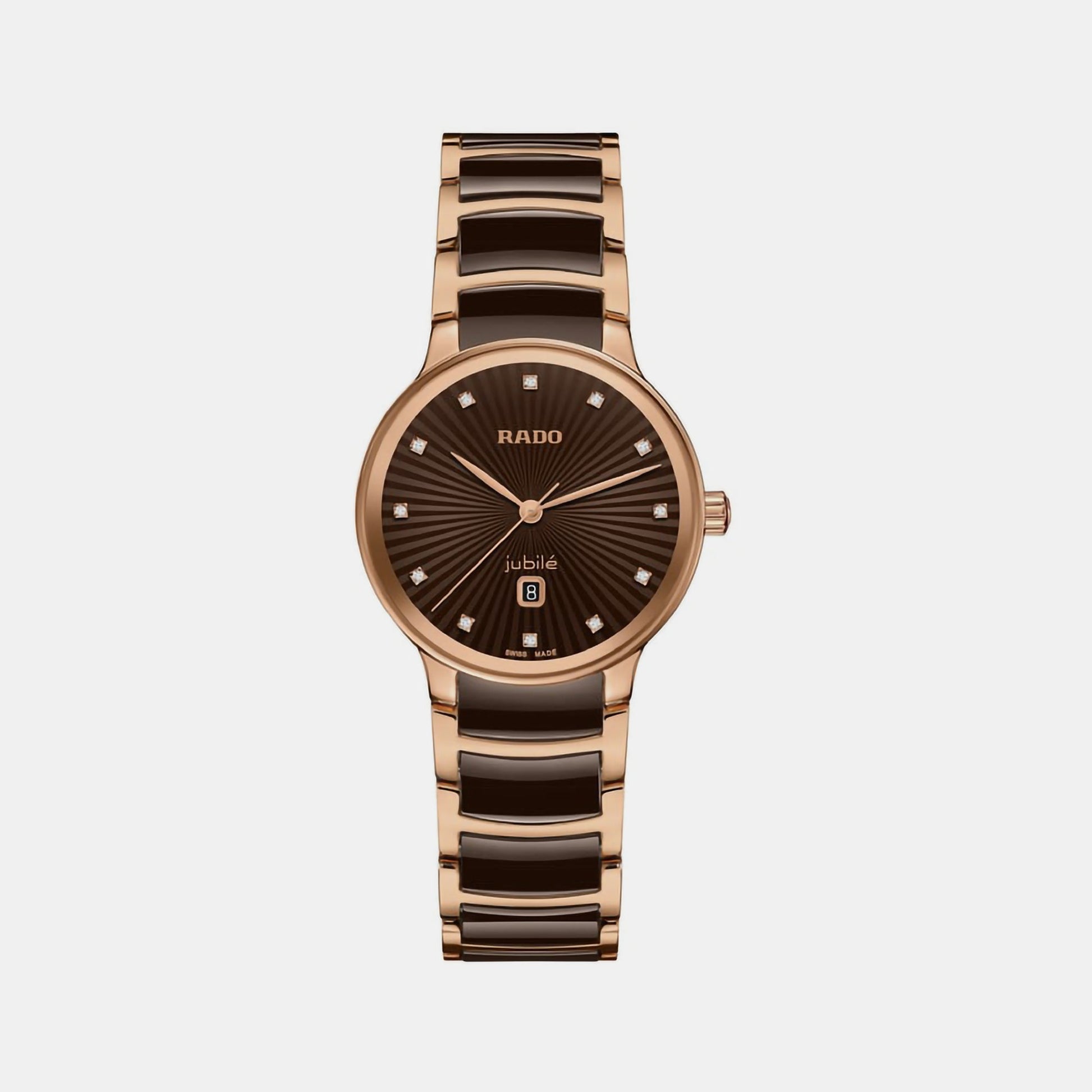 Centrix Women Quartz Brown Dial Chronograph Ceramic Watch R30024732