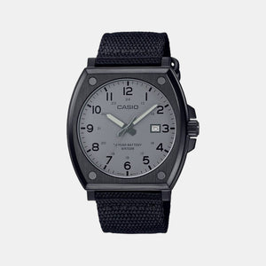 Enticer Men Quartz Grey Dial Analog Fabric Watch A2123