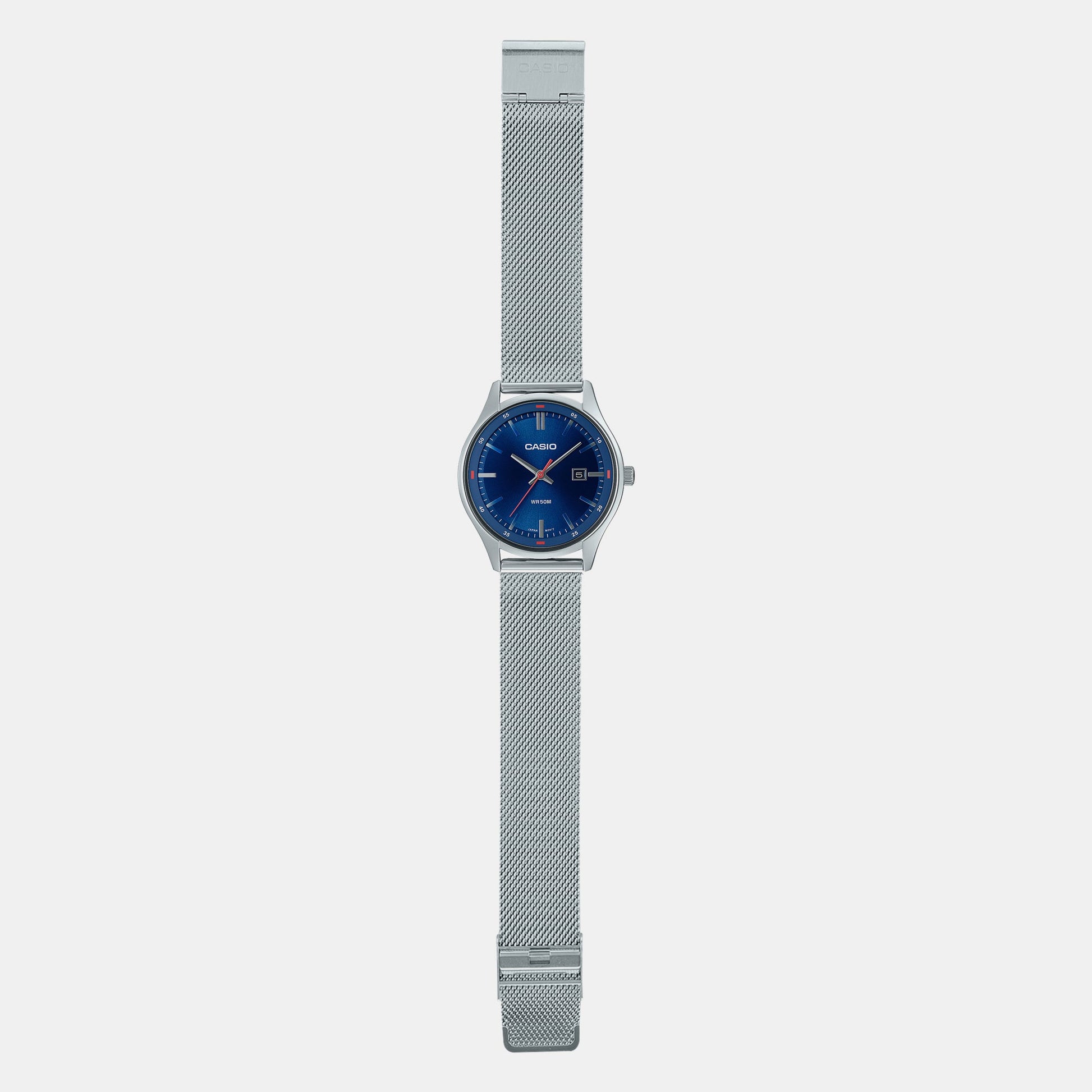 Enticer Men Quartz Blue Dial Analog Stainless Steel Watch A2107