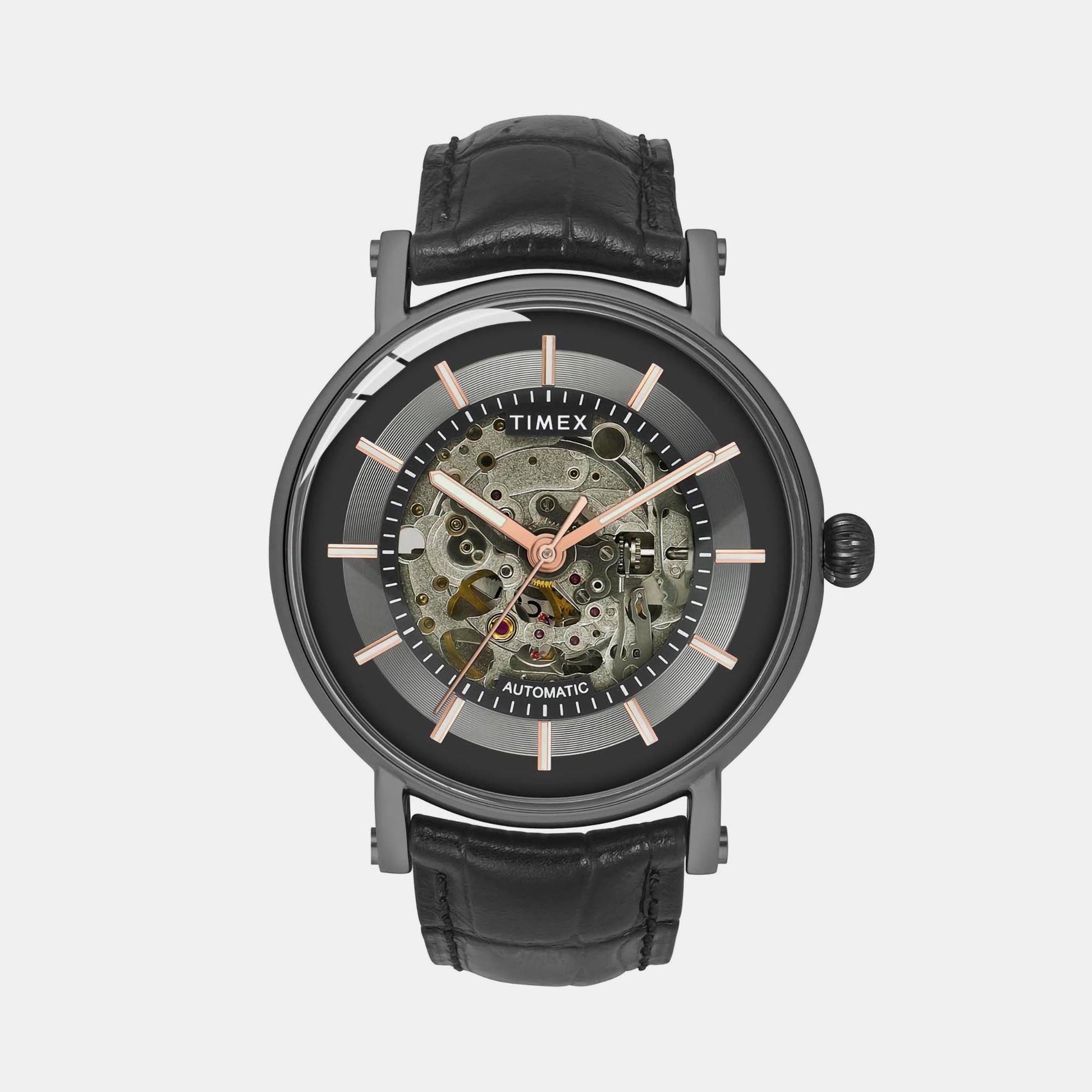 E Class Men Automatic Black Dial Analog Leather Watch TWEG16720