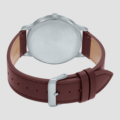 Enticer Men Quartz Purple Dial Analog Leather Watch A2012