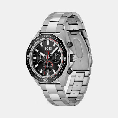 Energy Men Quartz Black Dial Chronograph Stainless Steel Watch 1513971