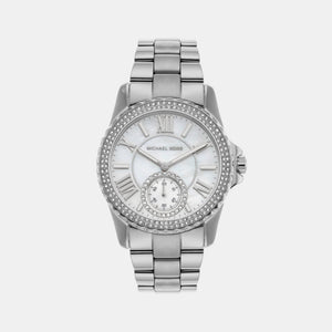 Everest Women Quartz Silver Dial Analog Stainless Steel Watch MK7403