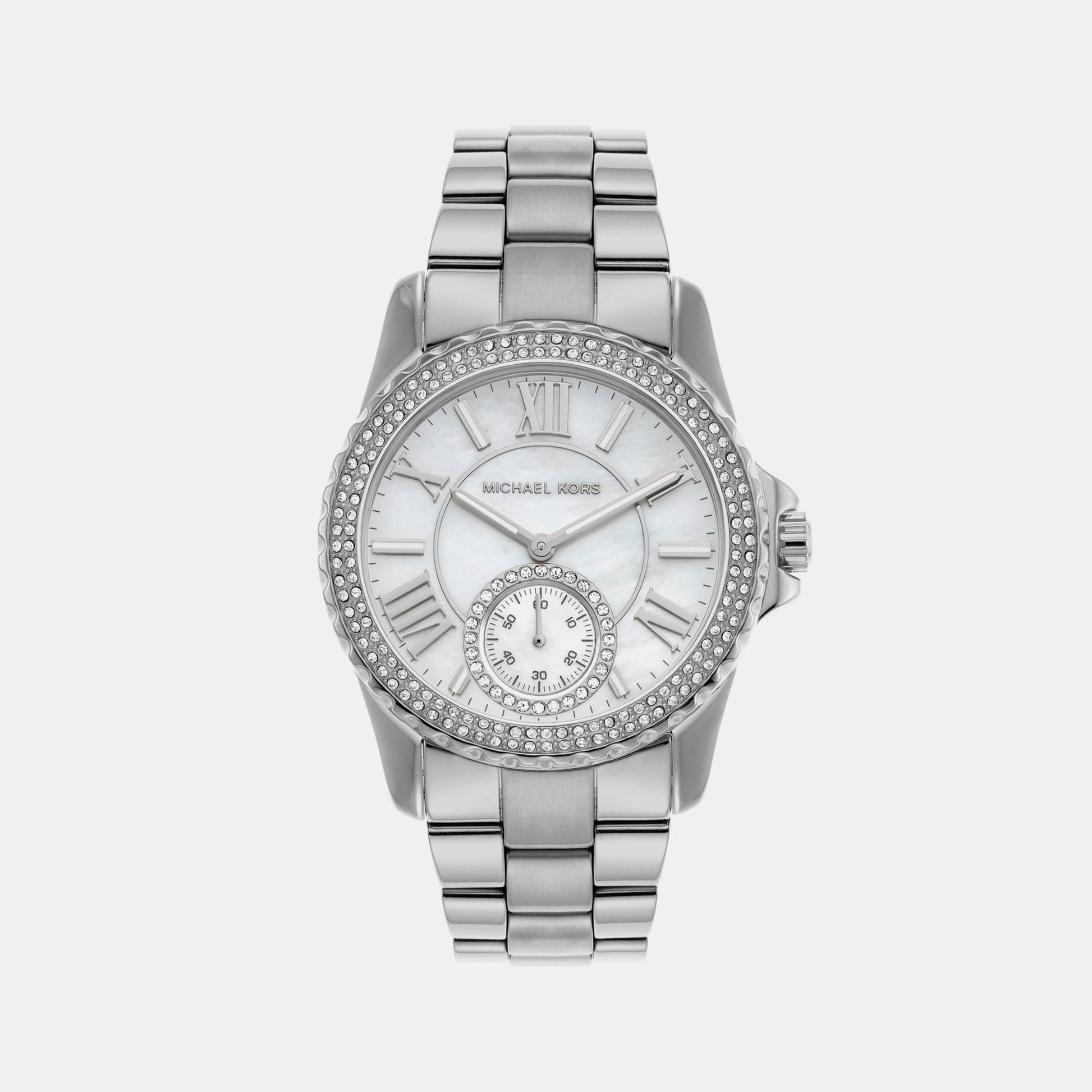 Everest Women Quartz Silver Dial Analog Stainless Steel Watch MK7403